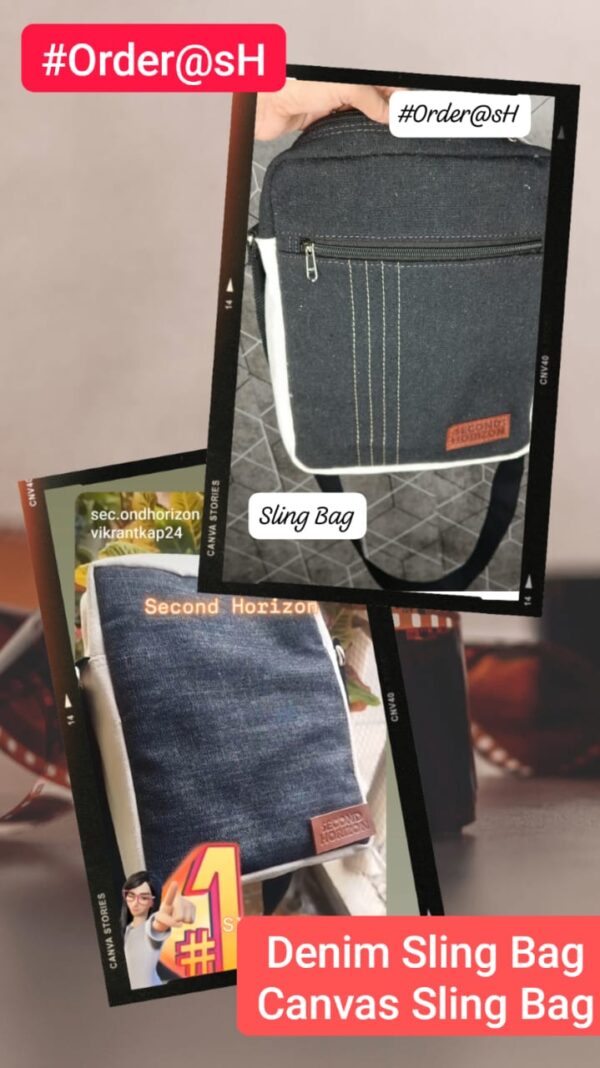 Canvas Sling Bag Denim Sling Bag