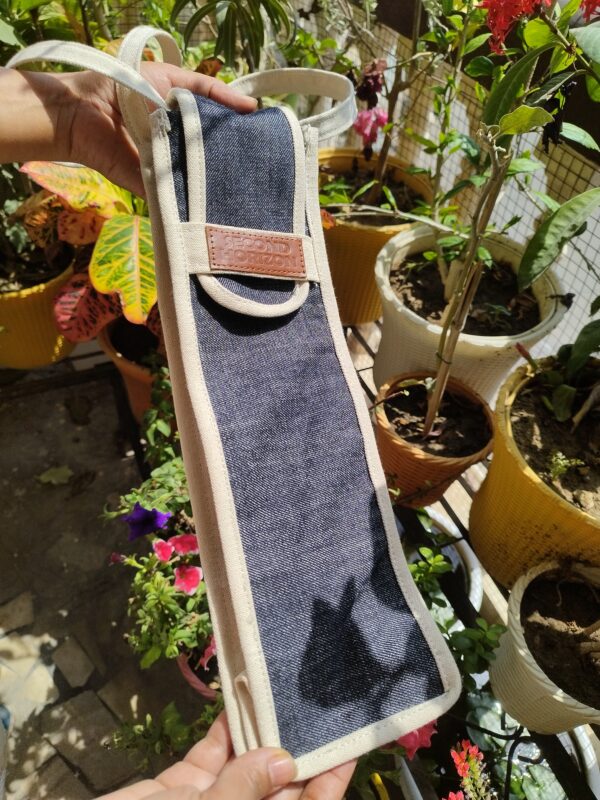 Denim Bottle Bag - Image 4