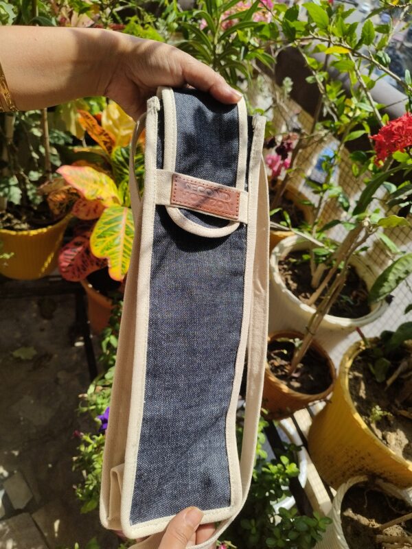 Denim Bottle Bag - Image 5