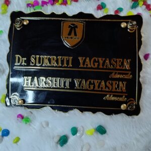 Rectangle Agate Resin Name plate 
