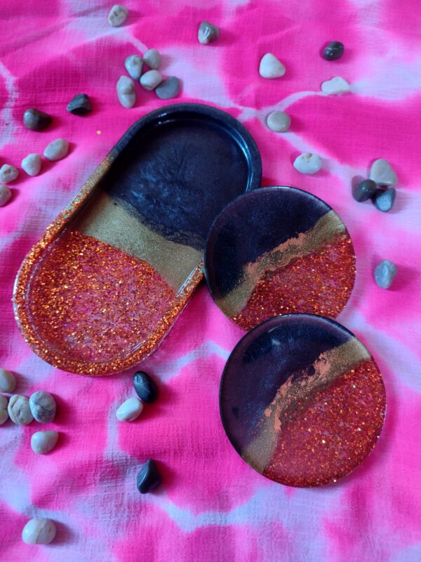 Trinket Tray with Coasters - Image 2