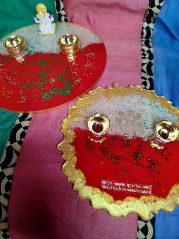 Resin Pooja Platter