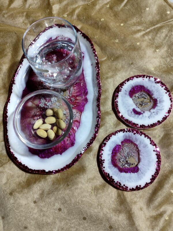 Resin Tray Coaster Set - Image 3