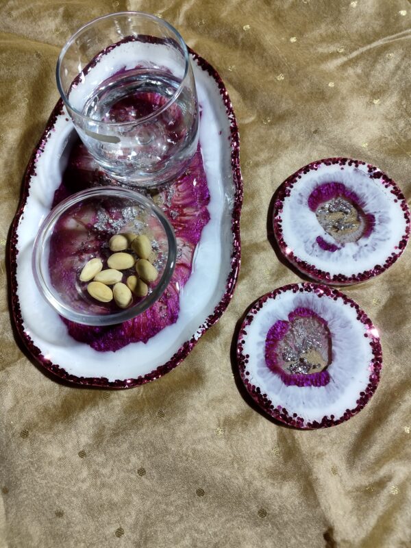 Resin Tray Coaster Set - Image 4