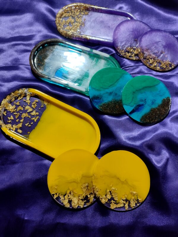 Trinket Tray with Coasters