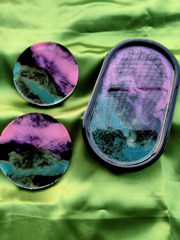 Trinket Tray with Coasters - Image 4