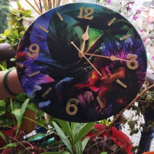 Round Resin Wall Clock