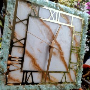 Square Resin Clock