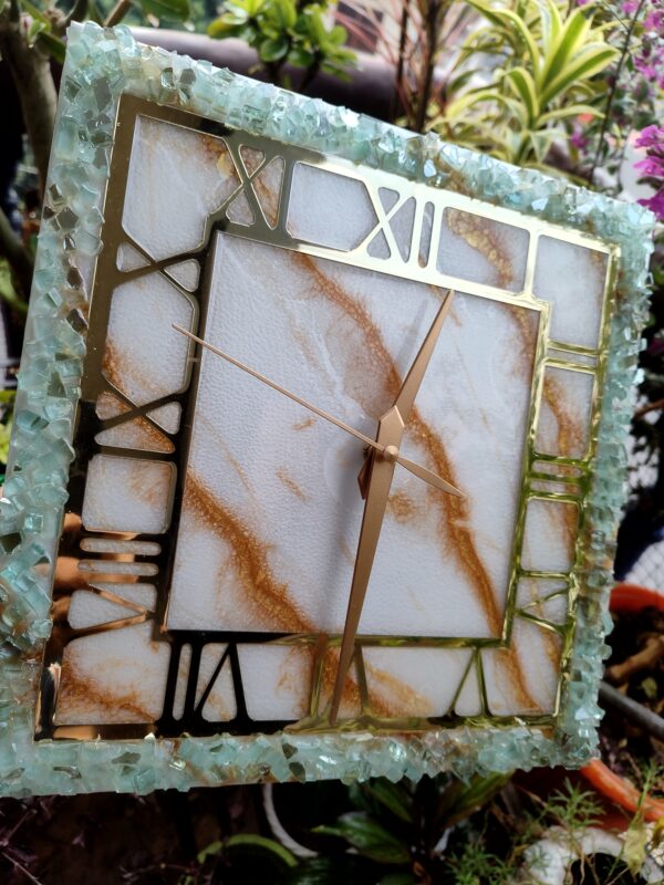 Square Resin Clock