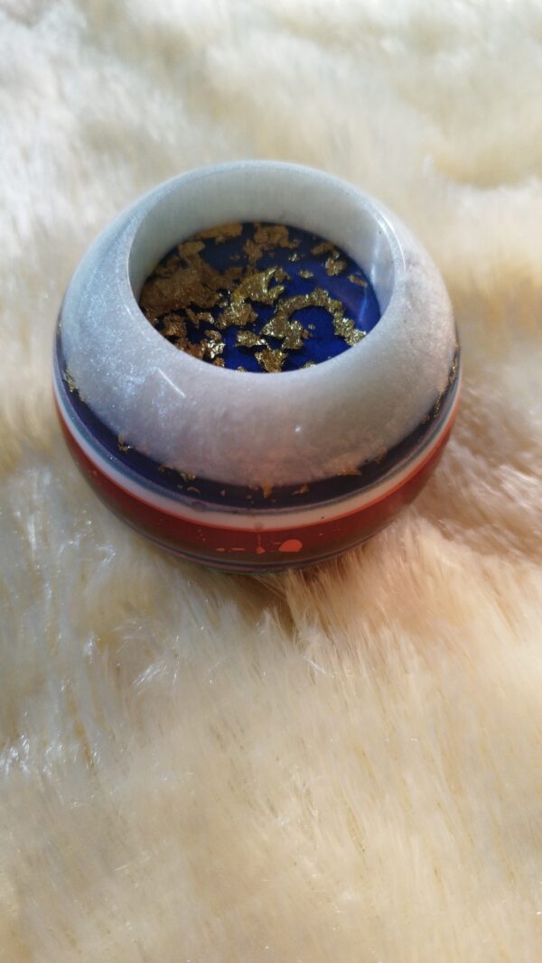 Colorful Resin Tea Light - Image 5