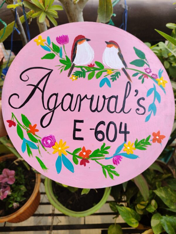 Hand Painted Name Plate