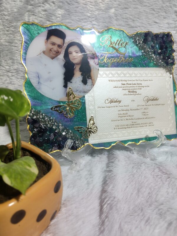 Resin Wedding Card Preserve - Image 3