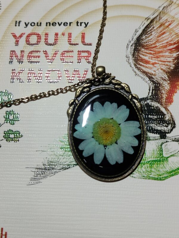 Resin Pendant with Real Flowers - Image 9