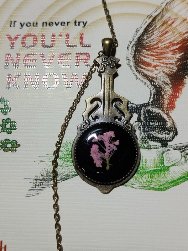 Resin Pendant with Real Flowers - Image 4