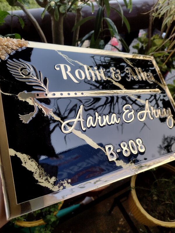 Black Theme Resin Name Plate - Image 3