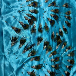Brooches in Peacock Feather