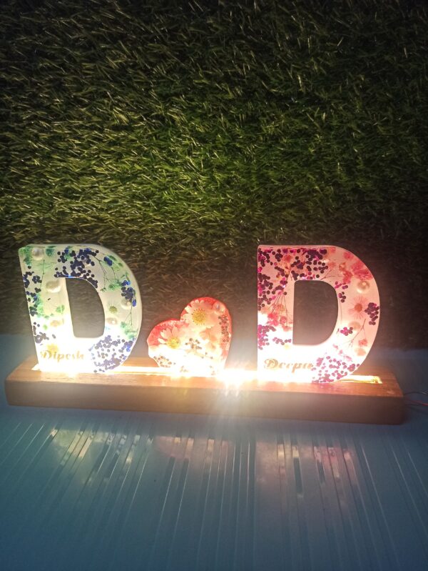 LED Bar with Name Initials