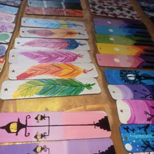 Hand Painted MDF Bookmarks