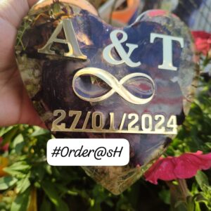 Resin Heart Flower Preservation