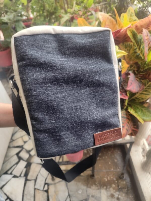 Denim Canvas Sling Bag - Image 2