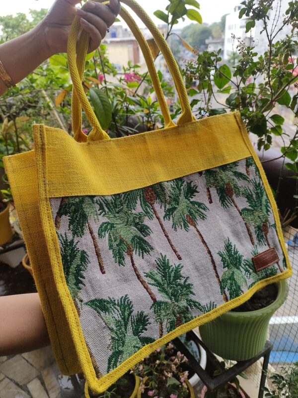 Fancy Jute Bag with Inner Pocket - Image 2