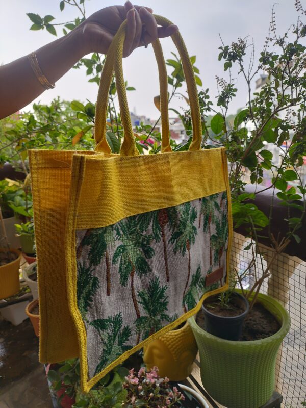 Fancy Jute Bag with Inner Pocket - Image 4