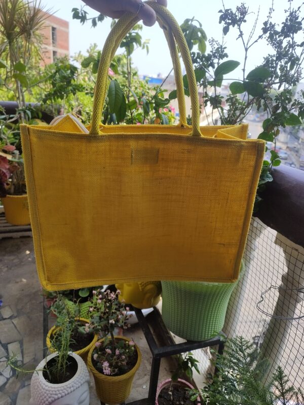 Jute Yellow Beige Bag