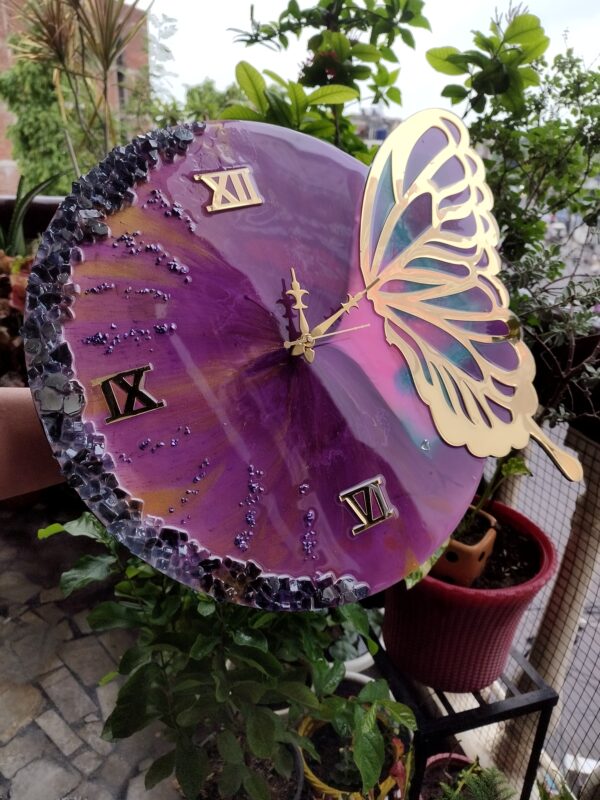 Wings of Time - Butterfly Themed Wall Clock - Image 5