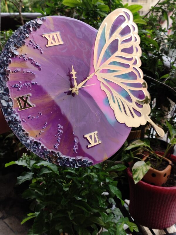Wings of Time - Butterfly Themed Wall Clock - Image 6