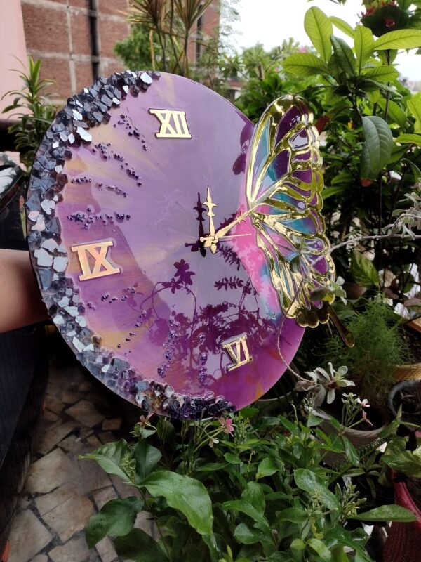 Wings of Time - Butterfly Themed Wall Clock - Image 3