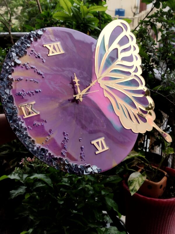 Wings of Time - Butterfly Themed Wall Clock