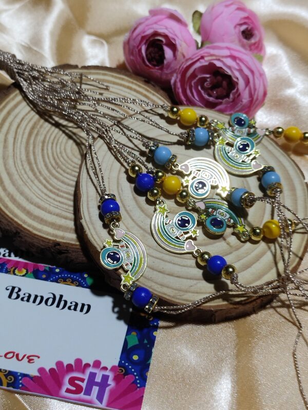 Bond & Blink - Rakhi with Charms and Pearls - Image 14