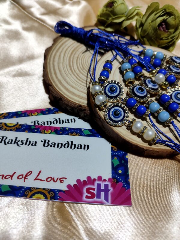 Bond & Blink - Rakhi with Charms and Pearls - Image 6
