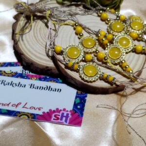 Bond & Blink - Rakhi with Charms and Pearls