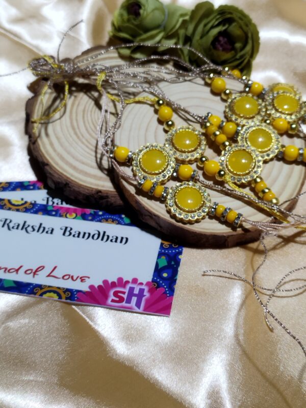 Bond & Blink - Rakhi with Charms and Pearls