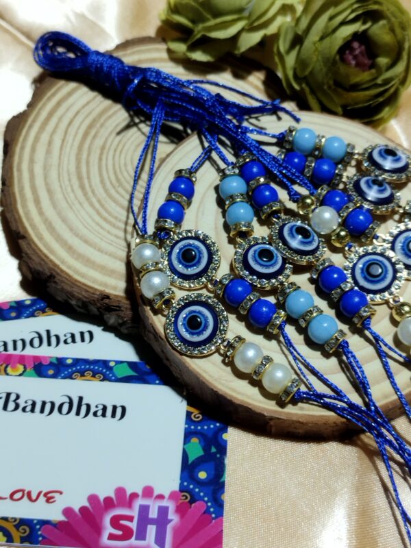 Bond & Blink - Rakhi with Charms and Pearls - Image 2