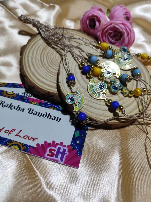 Bond & Blink - Rakhi with Charms and Pearls - Image 15