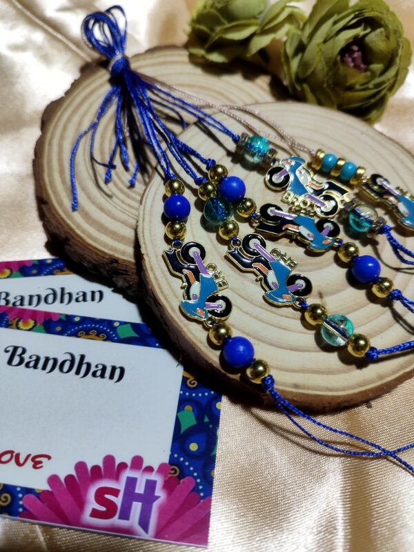 Bond & Blink - Rakhi with Charms and Pearls - Image 8