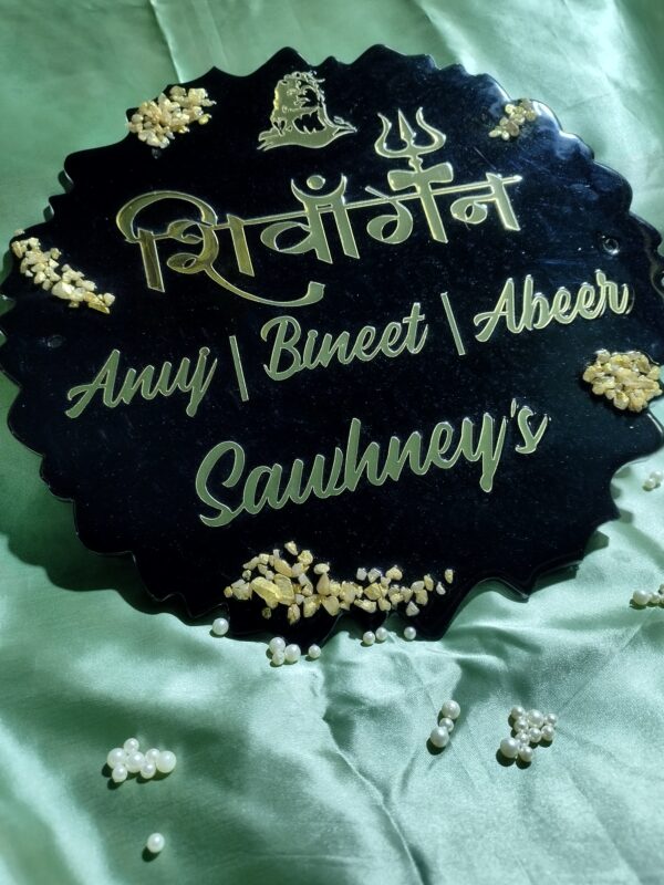 BlackAura Nameplate - Resin Name Plate - Image 3