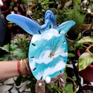 Timely Turtle - Resin Wall Clock
