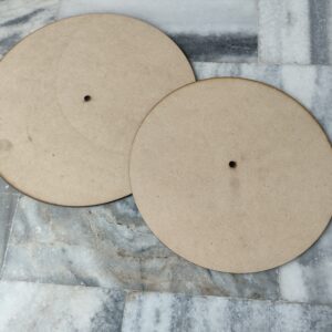 DIY MDF Clock Base Round , Square Cutout