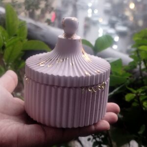 Luxe Concrete Storage Jar with Lid