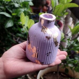 Lavender Luxe Concrete Bud Vase